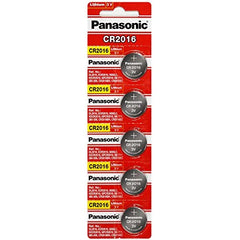5-PACK of CR2016 3-Volt Lithium Batteries | Panasonic Lithium Battery CR2016