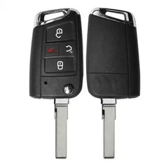 Flip Remote Key Shell For VW 4 Button With Flip Blade HU163T HU66- Auto Lock Supplier -key_supplier_in_canada locksmith_supplier_in_canada #