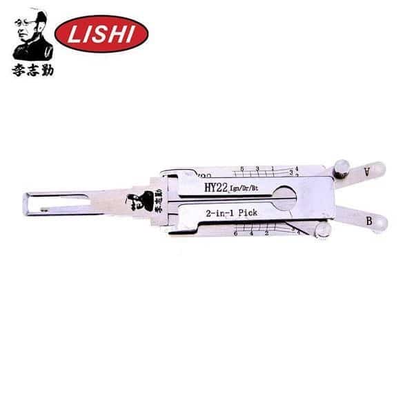 Original Lishi – HY22 Hyundai / Kia / 2-in-1 Pick & Decoder / Ignition / Door / Trunk Quad Lifter / KIAT14 / AG