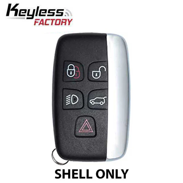 2011-2019 Jaguar/ Land Rover / 5-Button Smart Key SHELL for KOBJTF10A (AFTERMARKET)