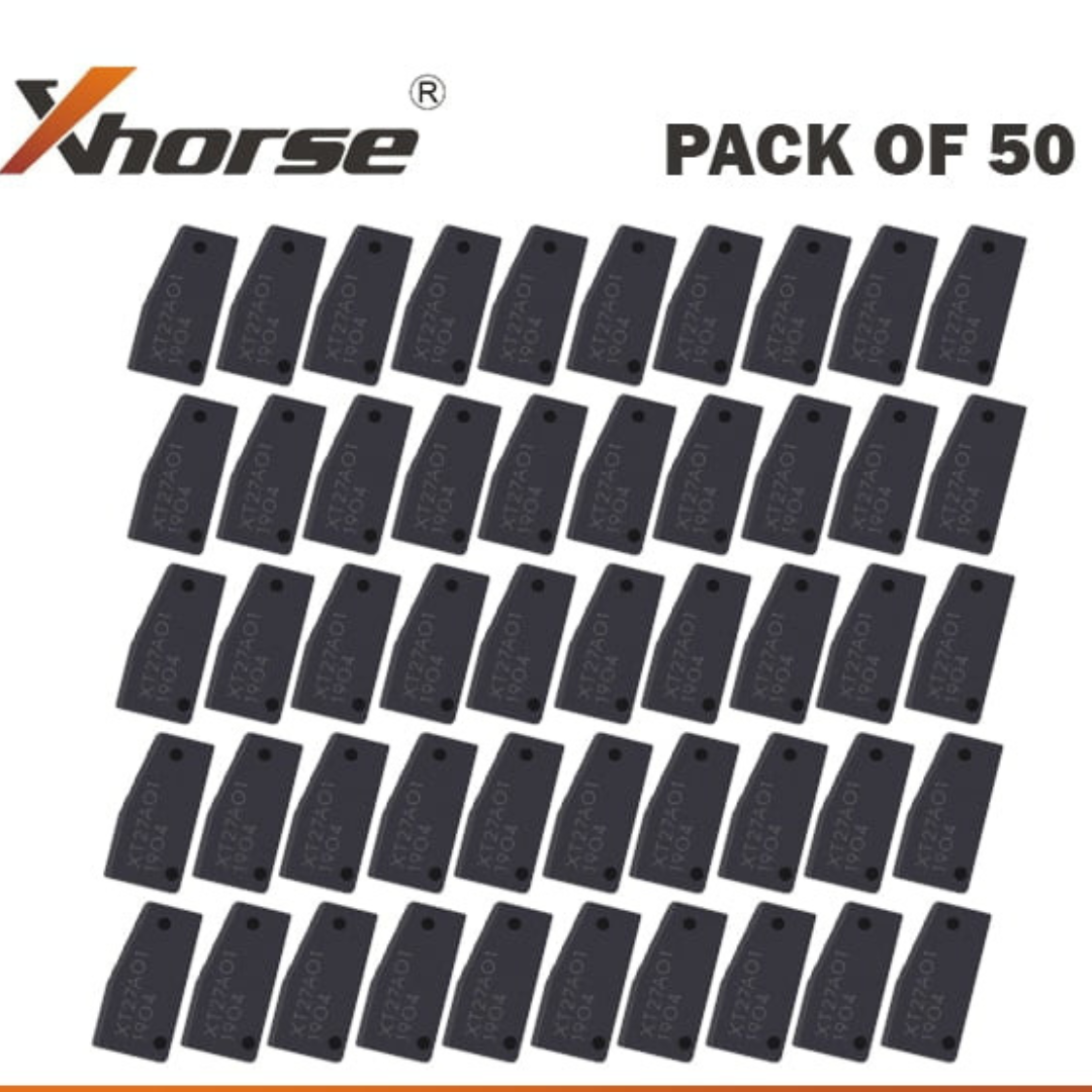 Xhorse 50 SUPER CHIPS – XT27A – Universal Programmable Transponder Chip (Pack of 50)