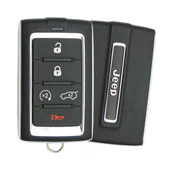 Jeep 5 Button Smart Key M3NWXFOB1, 68377534AB, 433 MHz - Refurbished, Grade A