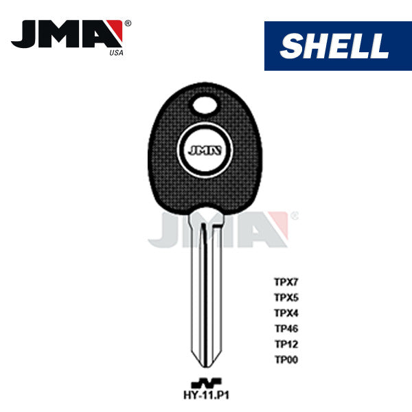 JMA – HYN14T14 CHIPLESS Transponder Key SHELL For Hyundai / HY-11.P1