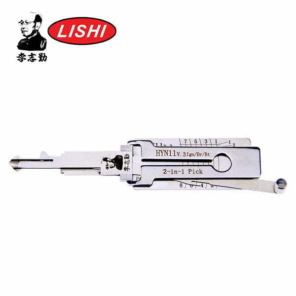Original Lishi – HYN11 HYN6 HY14 Hyundai / 8 Cut / / 2-in-1 Pick – Ignition Door / Trunk