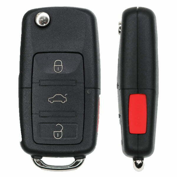 2011-2016 Volkswagen / 4-Button Remote Flip Key / 5K0837202AE / NBG010180T (RFK-VW-NGB)- Auto Lock Supplier -key_supplier_in_canada locksmith_supplier_in_canada #