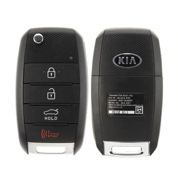 2017-2018 Kia Forte / 4-Button Flip Key / PN: 95430-A7200 / OSLOKA-875T (YD) (OEM)- Auto Lock Supplier -key_supplier_in_canada locksmith_supplier_in_canada #