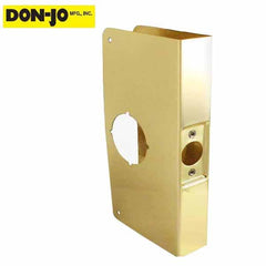 Don-Jo - Wrap Plate - #12- Polished Brass - 2-3/4" - 1-3/4" Doors- Auto Lock Supplier -key_supplier_in_canada locksmith_supplier_in_canada #
