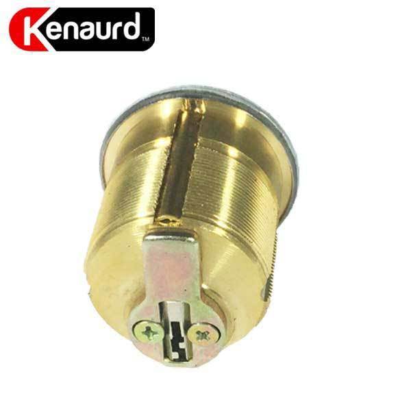 Premium Mortise Cylinder - 1-1/8" - 26D - Satin Chrome/Polished Brass - (SC1 / KW1)- Auto Lock Supplier -key_supplier_in_canada locksmith_supplier_in_canada #
