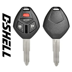 Mitsubishi 4-Button Remote Head Key / D-SHELL / MIT11R- Auto Lock Supplier -key_supplier_in_canada locksmith_supplier_in_canada #